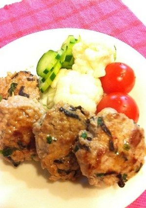 豚塩こんぶハンバーグ♪-レシピのメイン写真