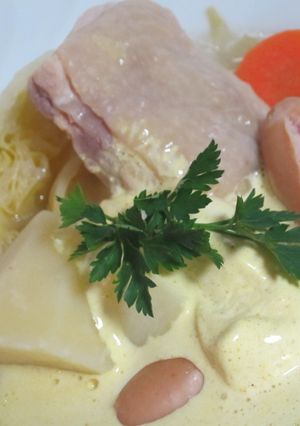 鶏肉と野菜のポトフ～カレークリーム風味～-レシピのメイン写真