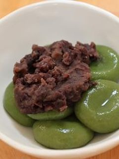 抹茶豆腐白玉-レシピのメイン写真