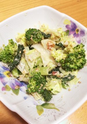 葉物野菜とブロッコリーのマヨごまおかか☆-レシピのメイン写真