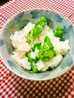春の贅沢✿菜の花&タラコご飯-レシピのメイン写真
