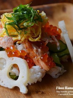 話題入り♪鮭とイクラの親子ちらし寿司-レシピのメイン写真