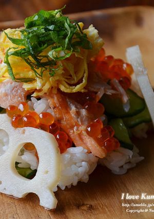 話題入り♪鮭とイクラの親子ちらし寿司-レシピのメイン写真