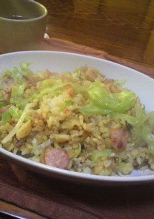 レタスとウィンナーのチャーハン-レシピのメイン写真