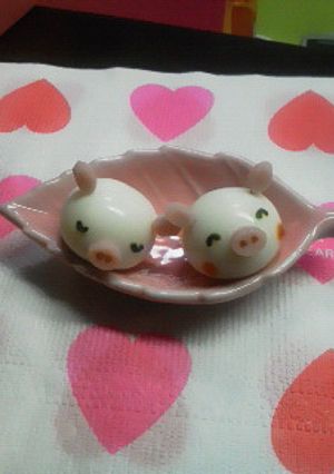 キャラ弁☆うずら卵でブタちゃん-レシピのメイン写真