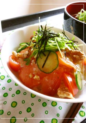 スモークサーモンの塩麹丼。-レシピのメイン写真