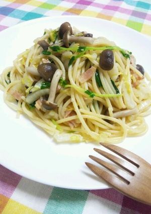 *塩麹 de 柚子胡椒風味の和風パスタ*-レシピのメイン写真
