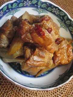 ♡鶏もも肉とゴボウの黒酢甘辛煮♡ -レシピのメイン写真