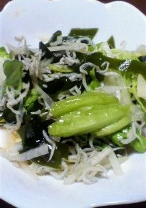 ☆レタスとわかめのさっぱり和え☆-レシピのメイン写真