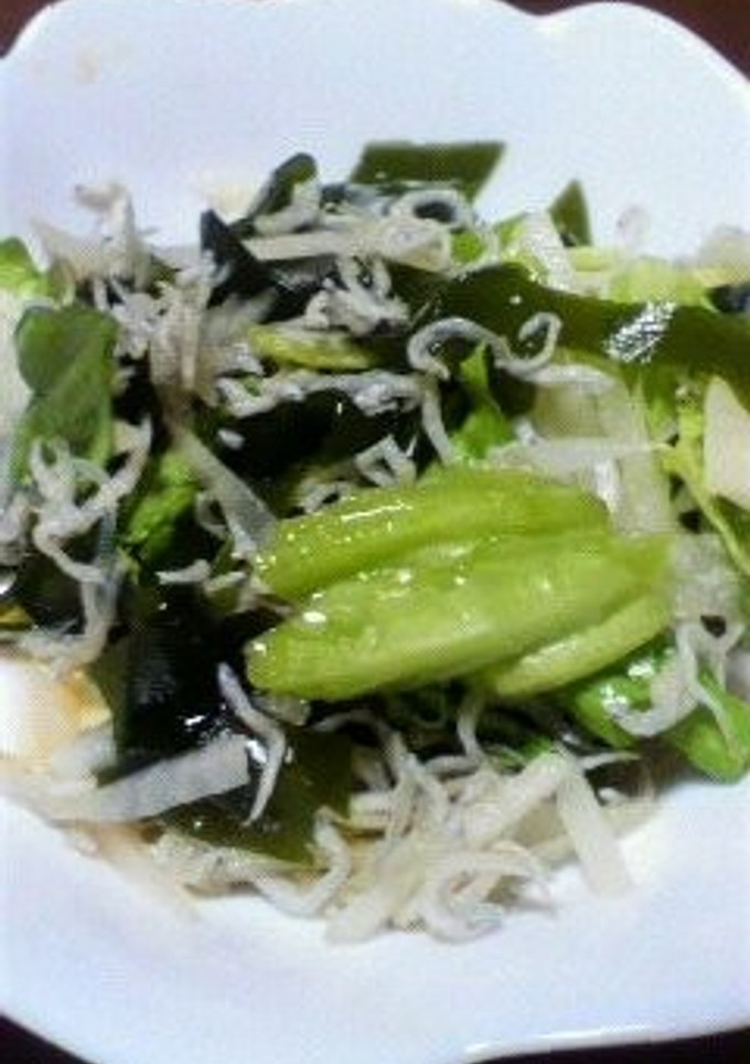 ☆レタスとわかめのさっぱり和え☆-レシピのメイン写真