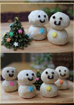 ケーキの飾りに…雪だるまクッキー-レシピのメイン写真