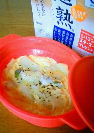 シリコンスチーマーでポテトオムレツ-レシピのメイン写真