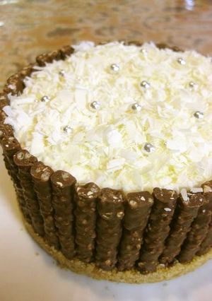 オッサンのホワイトチョコムース小枝仕立て-レシピのメイン写真