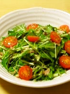 水菜とえのきのツナサラダ-レシピのメイン写真