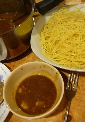 我が家のスープカレー風♪つけスパ♪-レシピのメイン写真