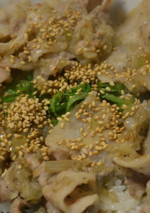 ガーリック豚バラ丼-レシピのメイン写真