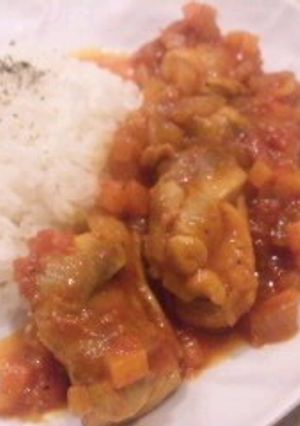 ☆ごはんに合う！鶏肉のトマト煮込み☆-レシピのメイン写真