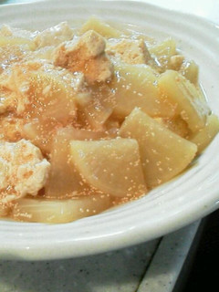 さくら色☆大根と豆腐のタラコ煮-レシピのメイン写真