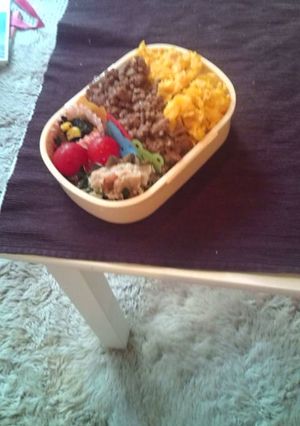 ヘルシー！！レンコン入り鶏そぼろ弁当-レシピのメイン写真