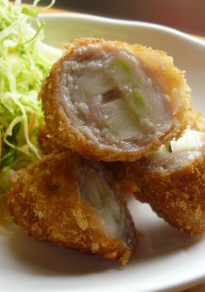 豚肉の白菜の芯ロールフライ-レシピのメイン写真