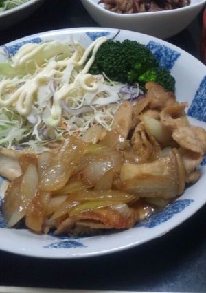 ボリュームたっぷりしょうが焼き-レシピのメイン写真