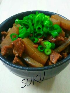 簡単!甘辛!すじこん風煮込み-レシピのメイン写真