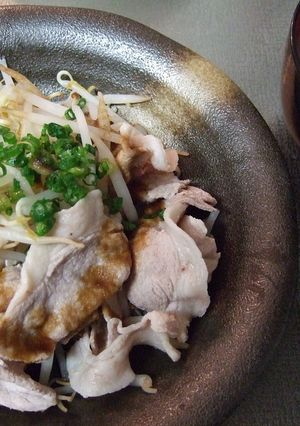 豚しゃぶサラダ+お好みスープ-レシピのメイン写真