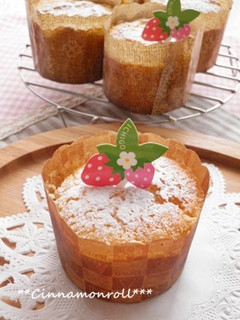ホワイトチョコ✿まふぃん(ღˇ◡ˇ)-レシピのメイン写真