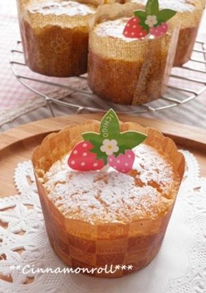 ホワイトチョコ✿まふぃん(ღˇ◡ˇ)-レシピのメイン写真