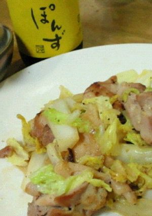おろしポン酢でいただく鶏肉と白菜炒め-レシピのメイン写真