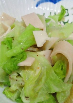 超簡単！レンジでホットレタスサラダ♪-レシピのメイン写真
