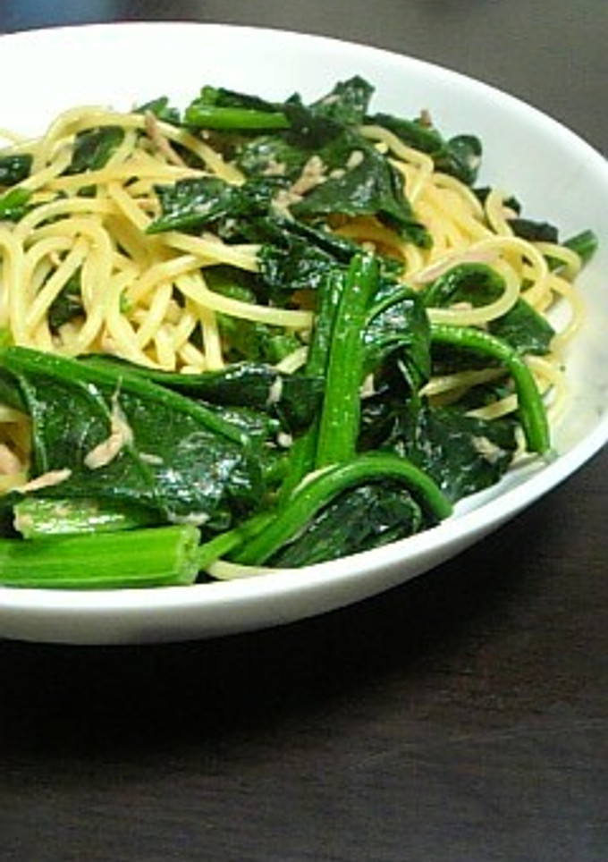 ほうれん草とツナの和風パスタ-レシピのメイン写真