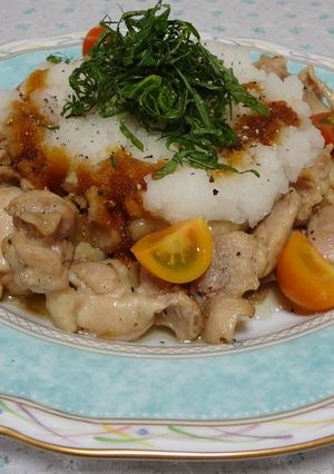 簡単！鶏肉（豚肉）のおろし乗せ。-レシピのメイン写真