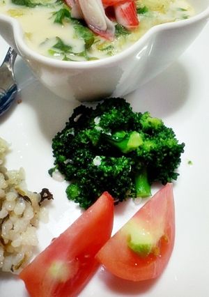 朝食に２分♪簡単ﾌﾞﾛｯｺﾘｰの塩麹蒸し-レシピのメイン写真