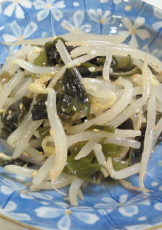 塩麹　もやしとわかめ和え物-レシピのメイン写真