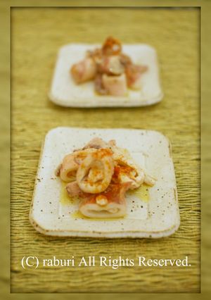 サイゼ風♬塩麹入りパプリカといかのマリネ-レシピのメイン写真