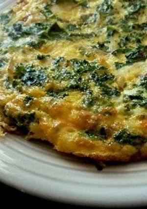 ケールとチーズの卵焼き-レシピのメイン写真