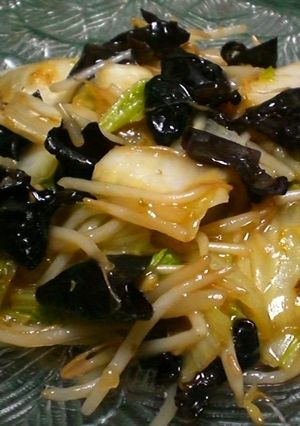 黒木耳と白菜の炒め物-レシピのメイン写真