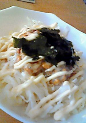納豆サラダ！食前にお腹を膨らまそう☆-レシピのメイン写真