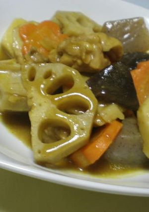 筑前煮カレー味-レシピのメイン写真