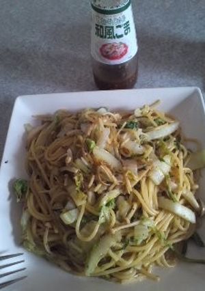 ドレッシング味付け♪白菜しめじのパスタ-レシピのメイン写真