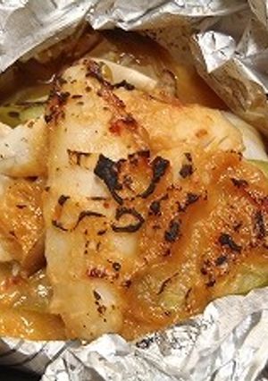 魚焼きグリルで★フグのネギ味噌包み焼き★-レシピのメイン写真