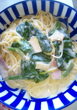 レンジでお店の味!本格クリームパスタ-レシピのメイン写真