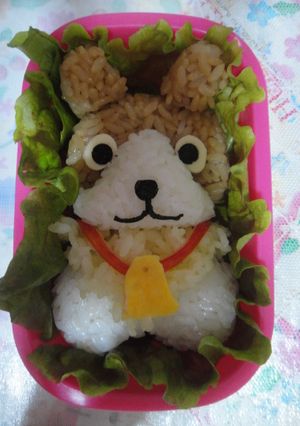 キャラ弁　スリムなパトラッシュ-レシピのメイン写真