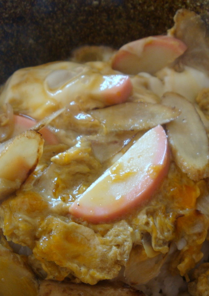 かまぼことごぼうの卵とじ丼-レシピのメイン写真