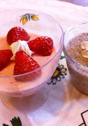 生クリーム・ヨーグルト不要の苺ムース❤-レシピのメイン写真