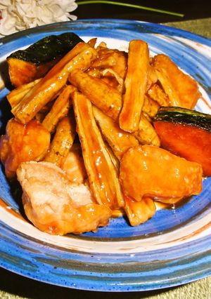 ☆鶏肉と牛蒡の甘酢あん☆-レシピのメイン写真