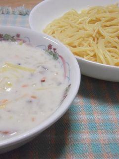 チーズクリームのつけパスタ-レシピのメイン写真