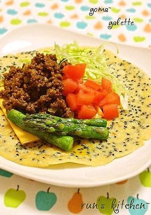 黒ごまガレット♪-レシピのメイン写真