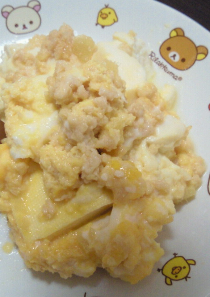簡単♪お豆腐の肉みそ卵とじ-レシピのメイン写真